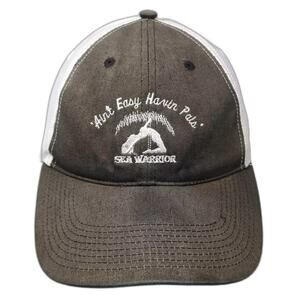 Fahrenheit Baseball Cap Hat Brown White OS Sea Warrior Riverhouse AZ Embroidered